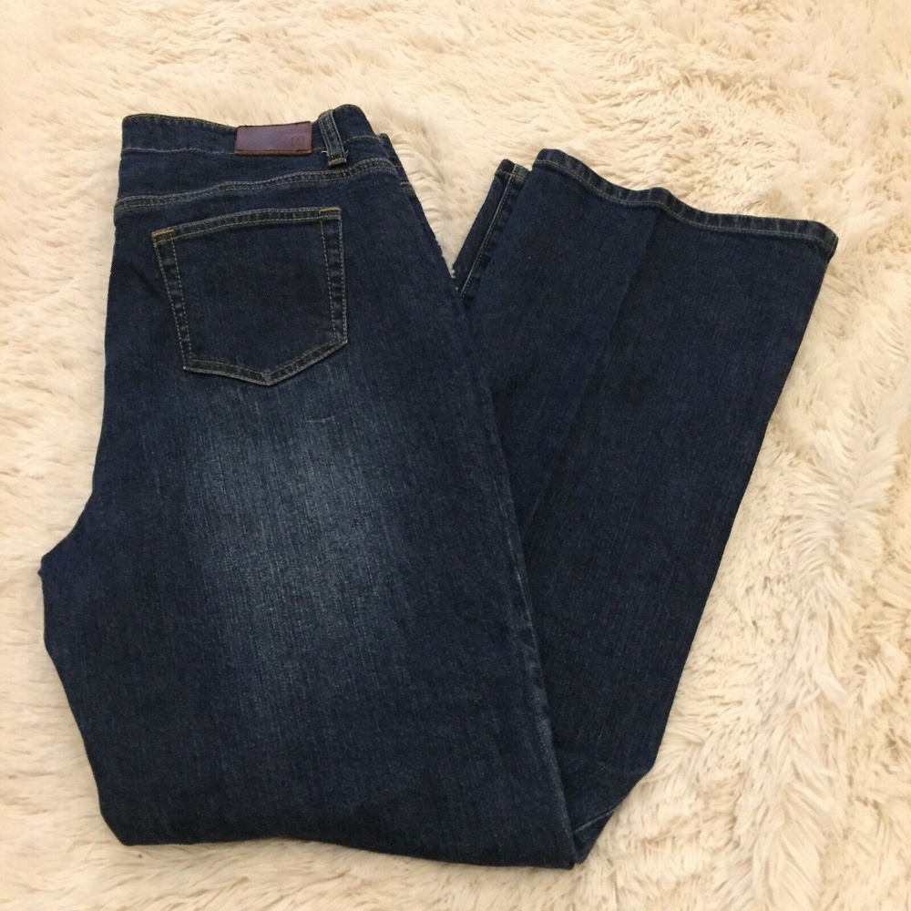 LAND'S END Original Fit Classic Waist Boot Leg